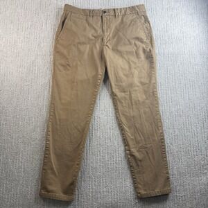 Perk Chino Pants Slim Fit Stretch Men's Size 36x30 Casual Cotton Blend Khaki